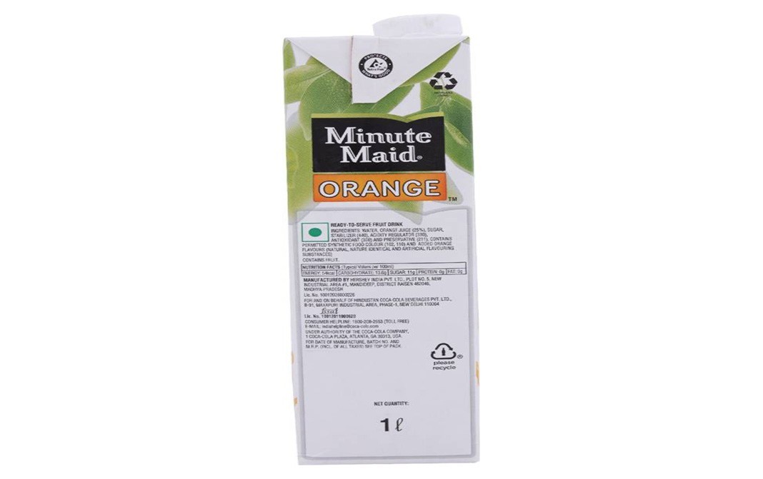 Minute Maid Orange    Tetra Pack  1 litre